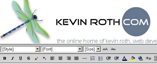Kevin Roth’s Cross Browser Rich Text Editor