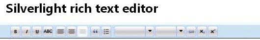 Silverlight Rich Text Editor