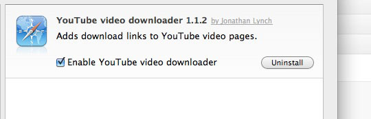 safari extension, YouTube Video Downloader