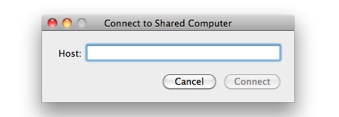 screen sharing in Mac OS X