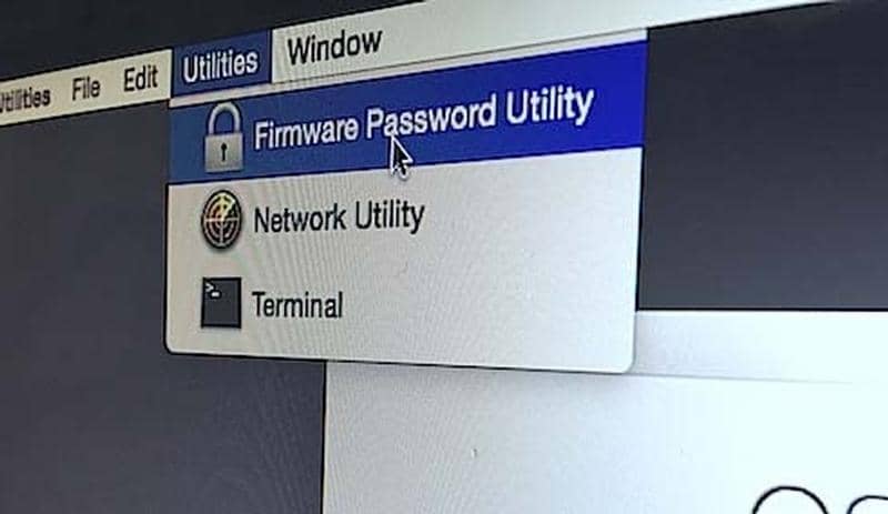 Apply a firmware password