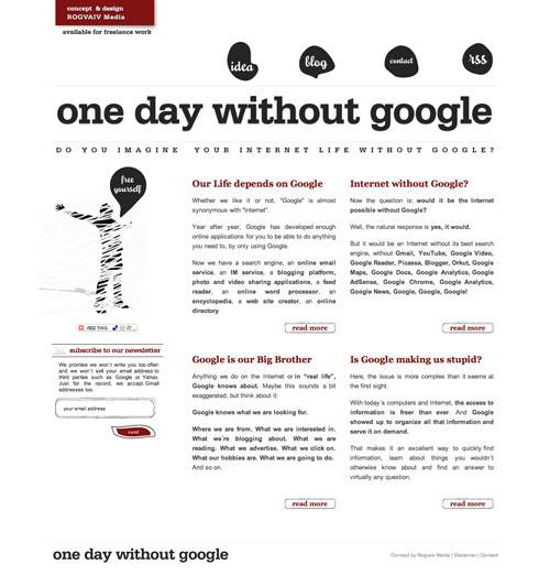 one day without google one day without google