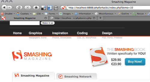 Smashing mag with curl