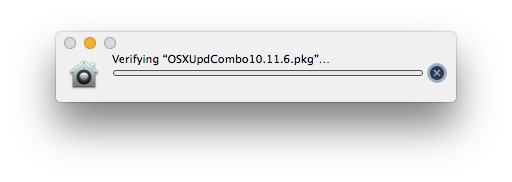 Stuck verifying pkg update in Mac OS X