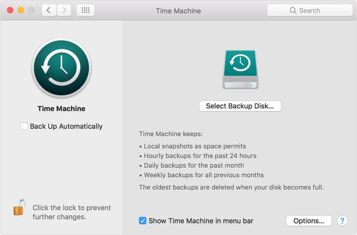 Time Machine Window