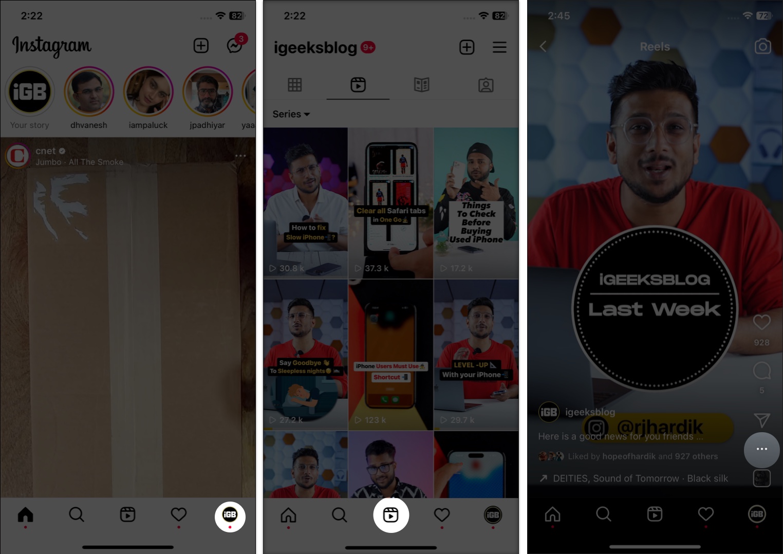 turn off comments on Instagram Reels