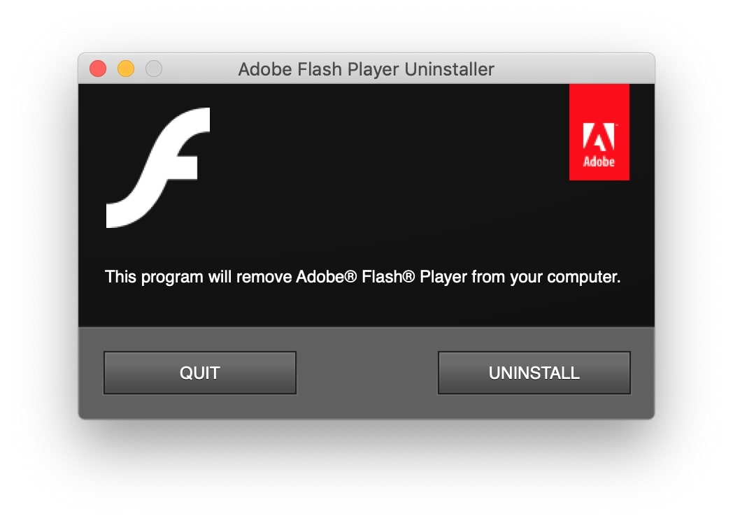 Uninstall Adobe Flash Player Mac