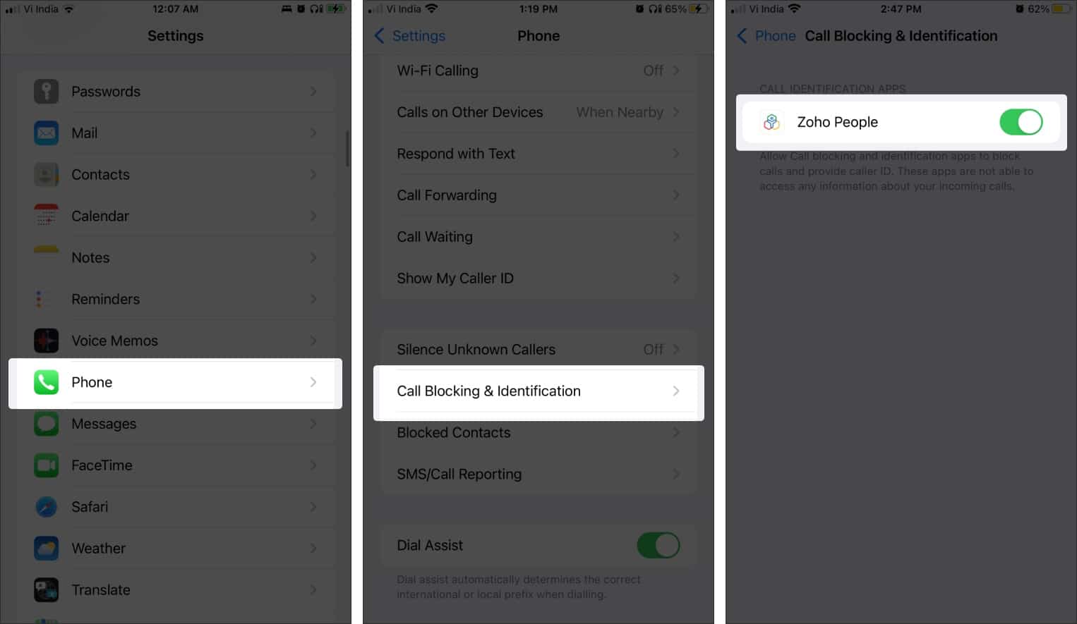 Use call-blocking apps to block no caller id calls