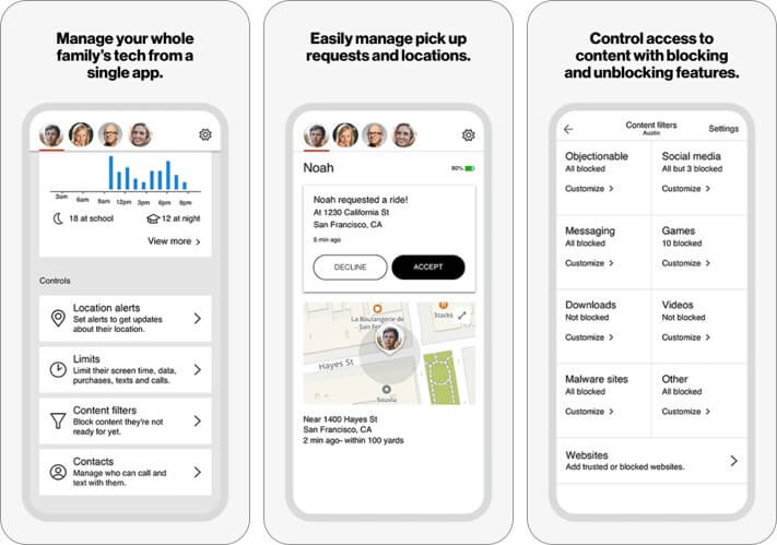Verizon Smart Family iPhone and iPad Parental Control App Screenshot