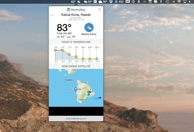 WeatherBug Mac
