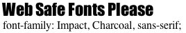Web safe fonts Web-Safe Font