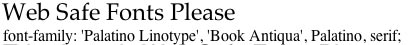 Web safe fonts Web-Safe Font