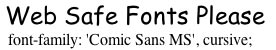 Web safe fonts Web-Safe Font