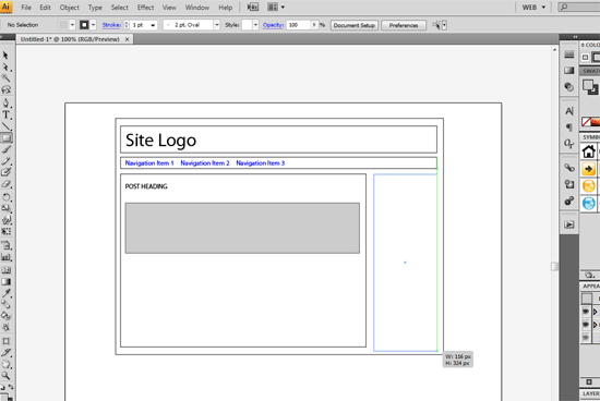 Wireframing with InDesign and Illustrator