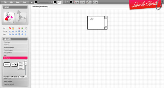 Lovely Charts wireframing