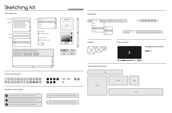 Free Sketching & Wireframing Kit