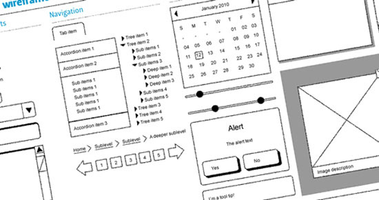 Dragnet Website Wireframes Kit for Adobe Fireworks