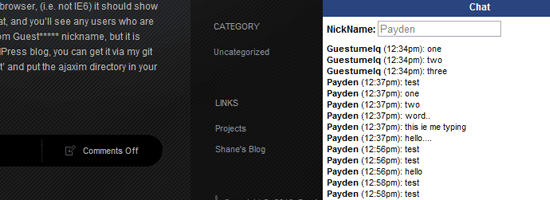 AjaxChat for WordPress
