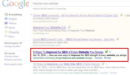 seo serp